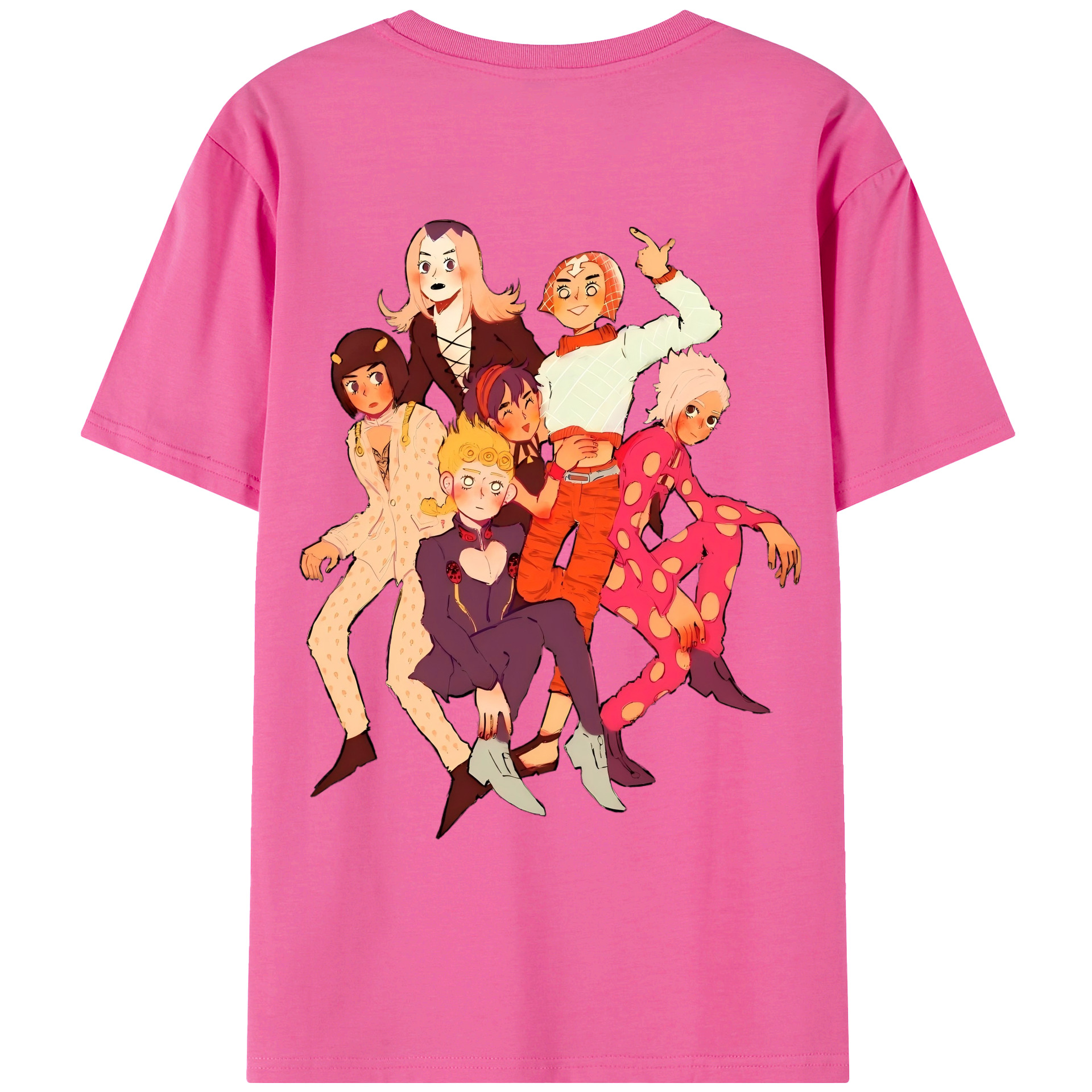 （画像用） ジョジョの奇妙な冒険 JoJo's Bizarre Adventure レディース半袖Tシャツ(バックプリント)